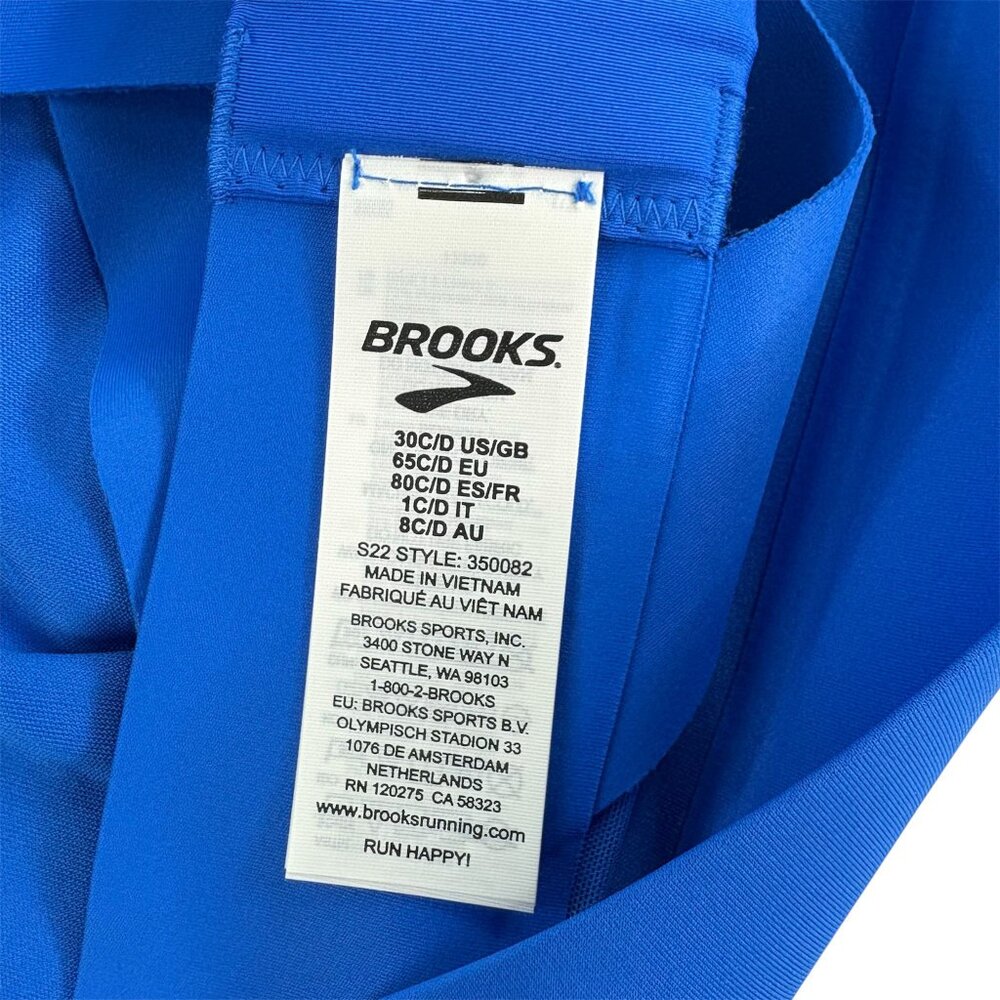 NWT Brooks Drive Interlace Sports Bra Blue | Size 30C/D - Picture 8 of 8
